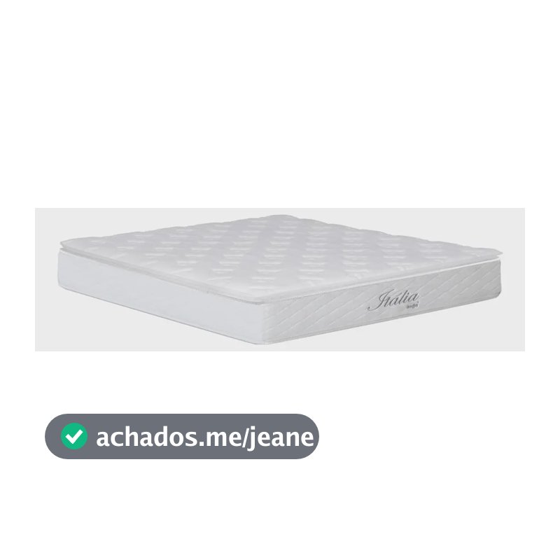 Colchão Casal Itália Com Pillow Top E Molas Umaflex Branco