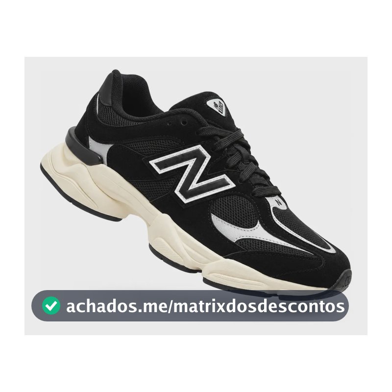 Tênis New Running 9060 Confortavel Academia Promocional Preto 41