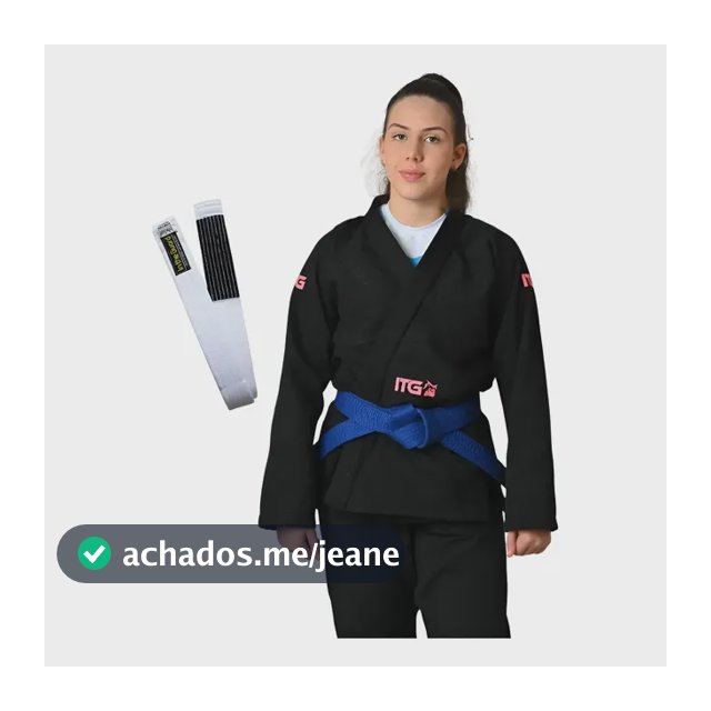 Kimono Jiu Jitsu, Kimono Feminino, Trançado Grosso, Faixa Jj