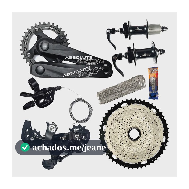 Kit Transmissão Absolute 12v+ K7 11x50+cubos 36f+cambio 1x12
