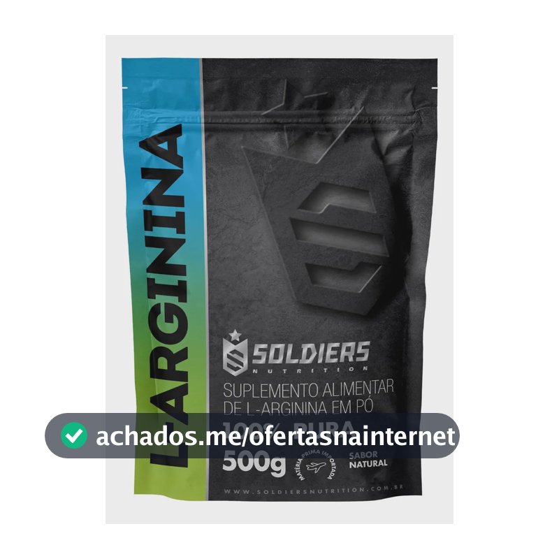 Arginina Em Pó 500g 100% Pura - Soldiers Nutrition