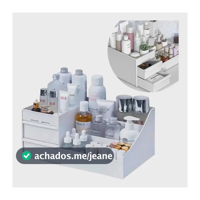 Organizador Maquiagem Cosméticos Mesa Porta Treco Multiuso