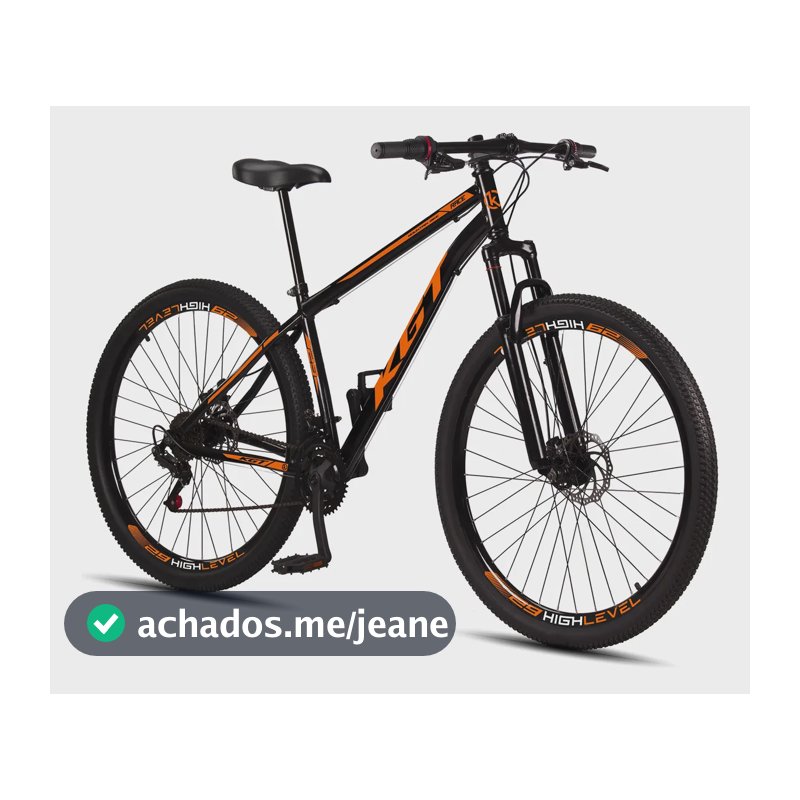 Bicicleta Aro 29 Aço Carbono Freios A Disco Suspensão 21 Vel Preto-laranja 17