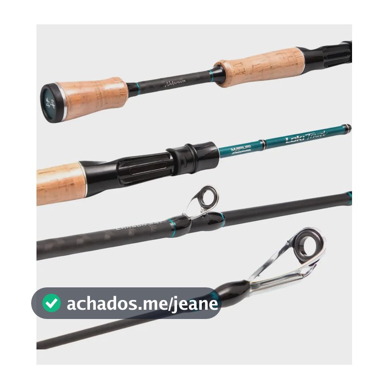 Vara Pesca Carretilha Maruri Loki Travel 1,80m 14lb 4 Partes