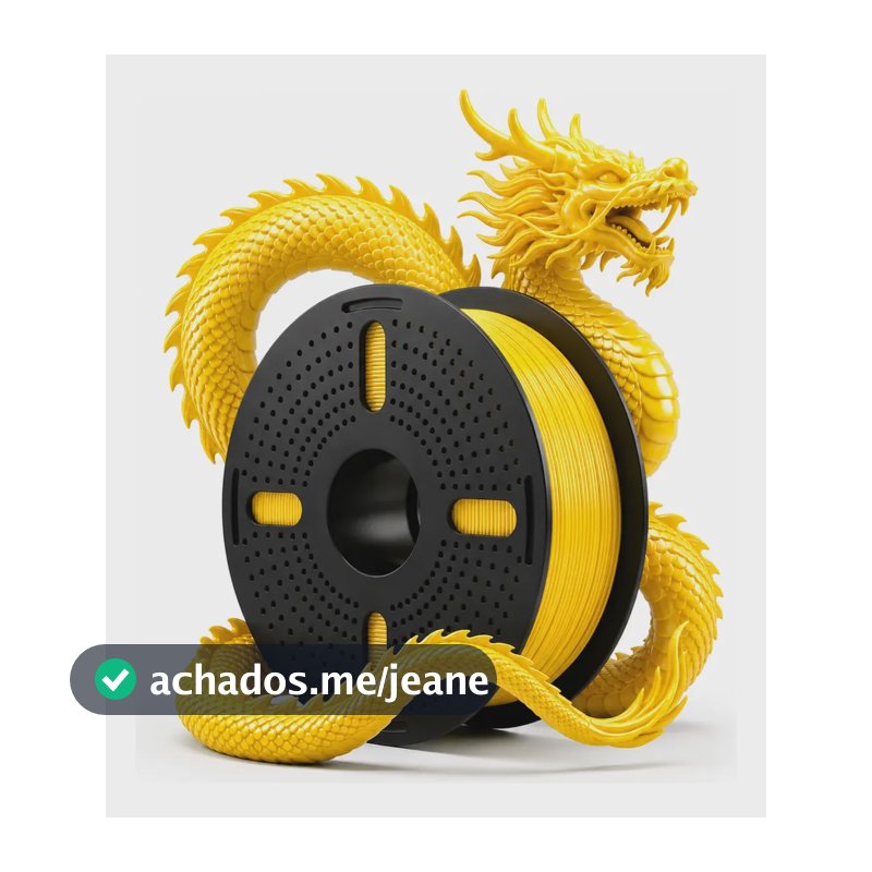 Filamento Impressora 3d Pla Silk Seda Print Pulse Importado Amarelo