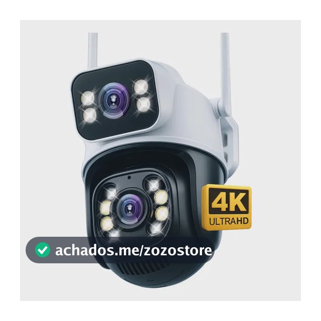 Câmera Segurança Ip Externa Wifi A28 App Icsee À Prova Dágua Ip66 Dome Lente Dupla Lentes 2 Em 1 Vigilancia Visão Noturna Infravermelho  4k Uhd Nova Geração Lançamento 2026 Nexgen