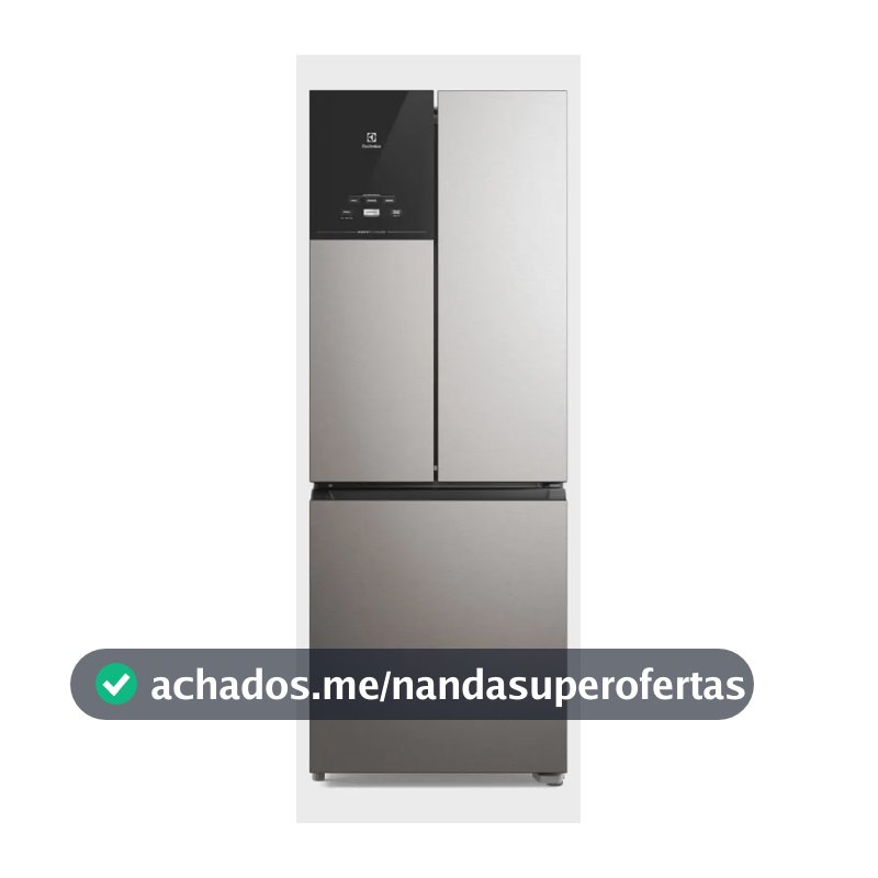 Geladeira Electrolux Frost Free Inverter 480l Efficient Geladeira Electrolux Efficient Frost Free French Door Im7s3 Portas Inox Look Im7s 220v