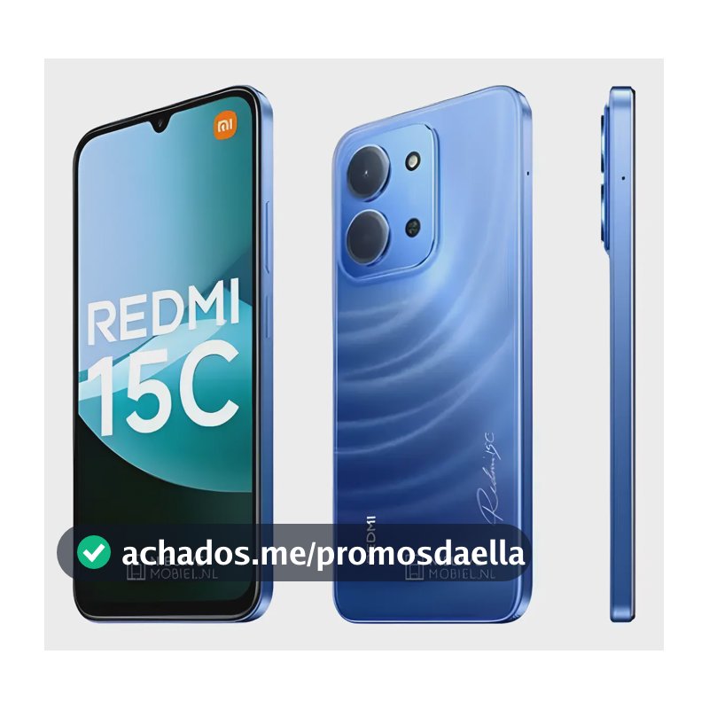Celular Xiaomi Redmi 15c 128gb 8gb Ram Dual Sim Azul Azul