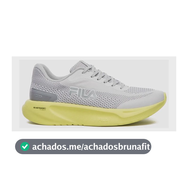 Tenis Fila Spry Feminino Branco/verde Limao/cinza Liso 34 Br