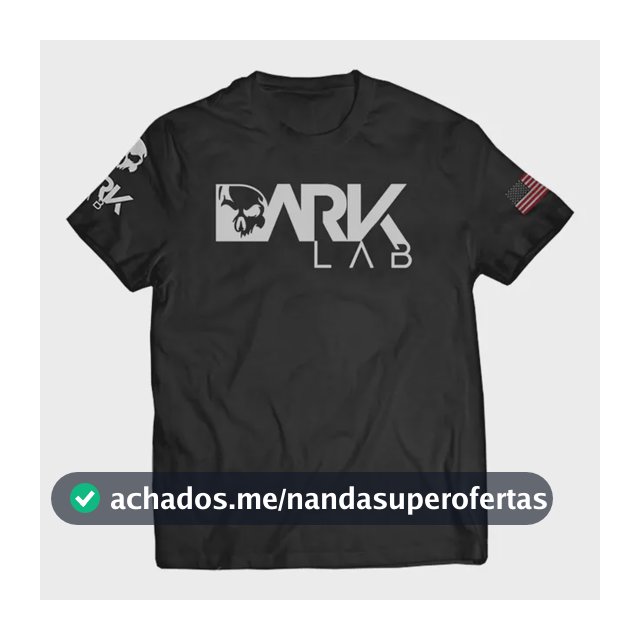 Camiseta Dry-fit  Preta Caveira Unisex Dark Lab