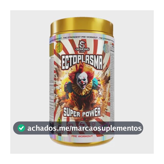 Cafeína Demons Lab Pré Treino Ectoplasma em pó sabor Tutti frutti x 480g