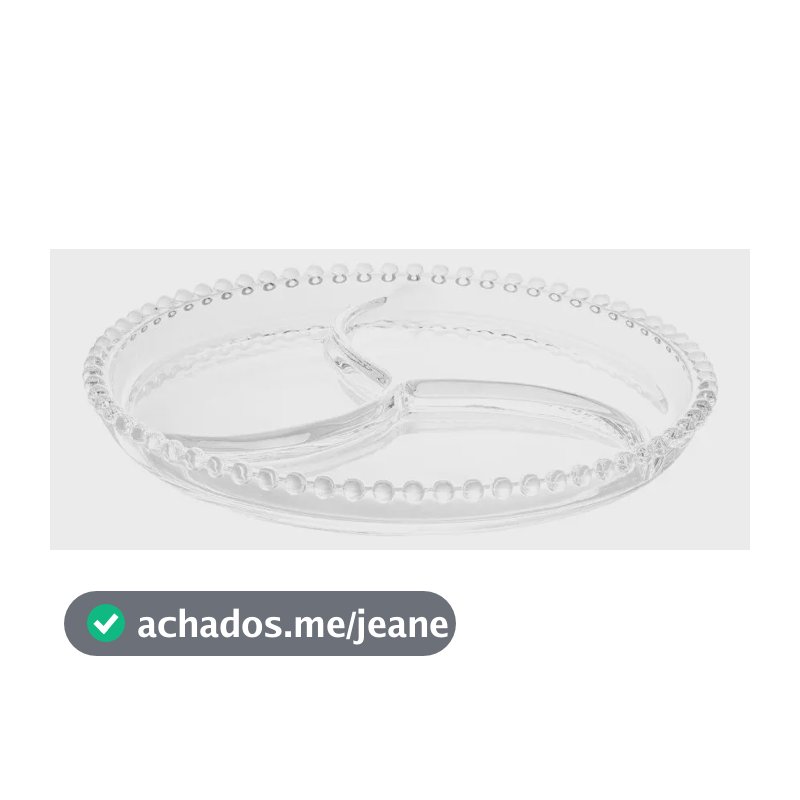 Petisqueira Wolff Pearl De Cristal Incolor Cor Transparente