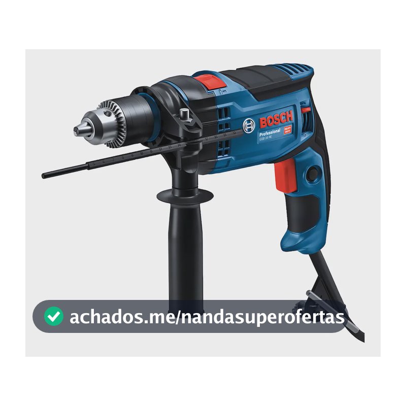 Furadeira De Impacto 1/2 Pol Bosch Gsb 16 Re 850w Azul Com Velocidade Variável E Reversível