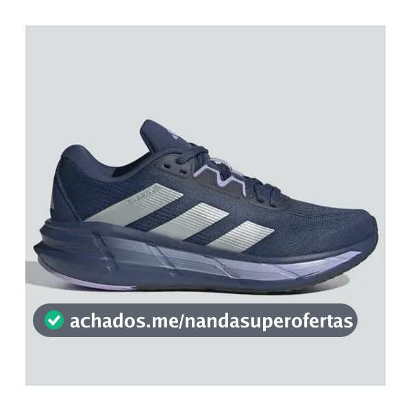 Tênis Feminino Questar 3 adidas Tecind/silvmt/glopur Liso 35 Br