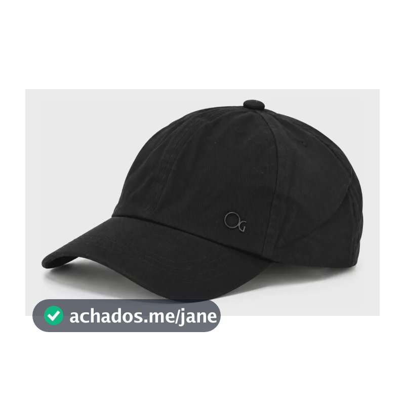 Boné Ogochi Básico Algodão Aba Curva Masculino Premium Preto Único Liso