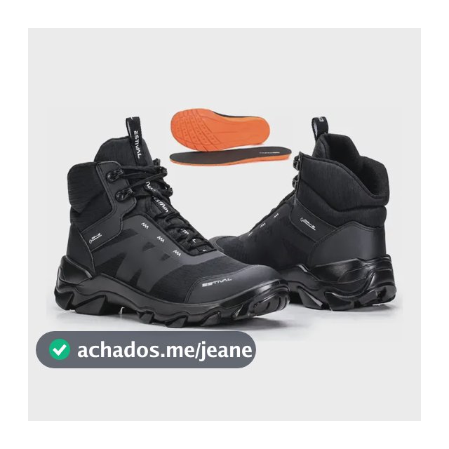 Bota De Segurança Estival Hybrid All Black E Palmilha Pu