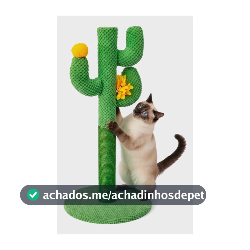 Arranhador Árvore Cacto Gato Sisal Brinquedo Premium