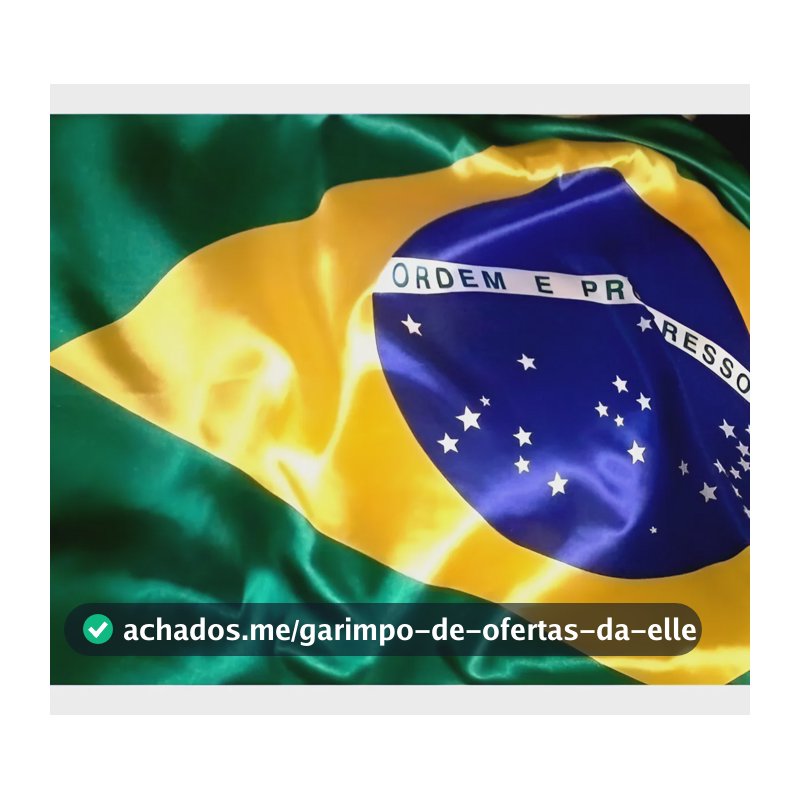 Bandeira Do Brasil  G Cetim Brilhante 1,5x0,9 Original Brasil