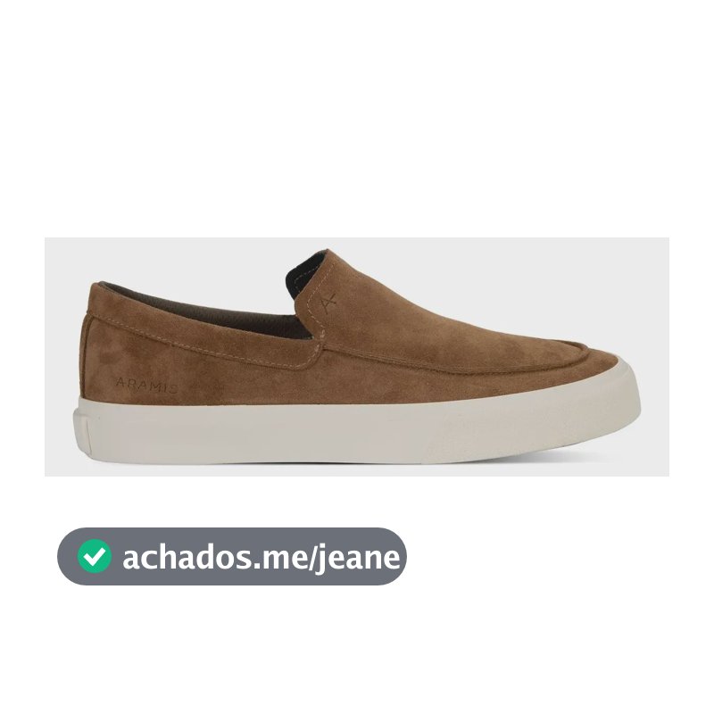 Sapatênis Aramis Easy Drive Casual Slip On Respirável Marrom 38 Br