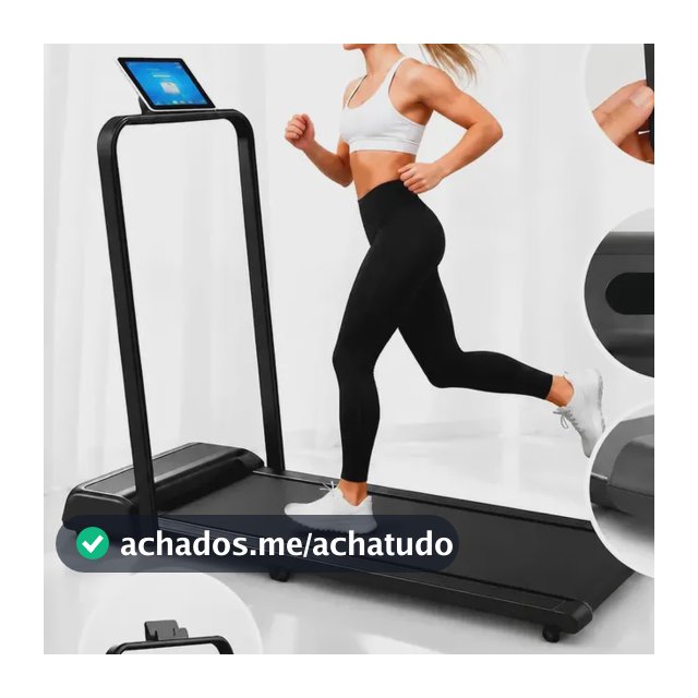 Esteira Elétrica Caminhada em Casa Dobrável Compacta 6km/h com Display LED e Controle Remoto Residencial