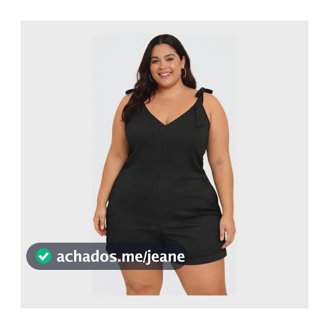 Macaquito Plus Size Macaquinho Feminino