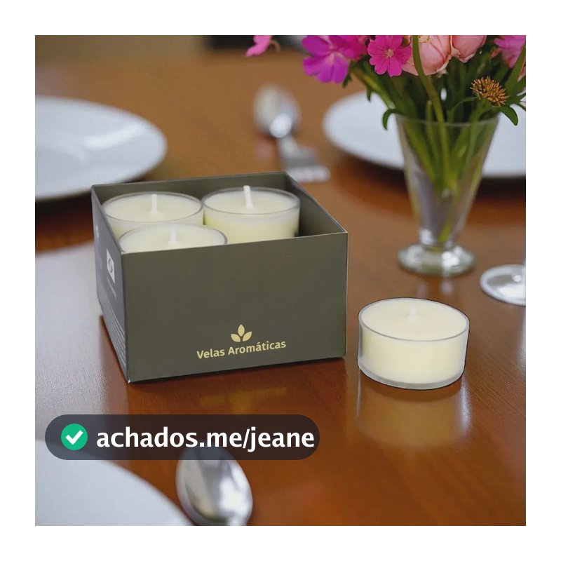 4 Mini Velas Aromáticas Premium Lavanda Velitah Brasil
