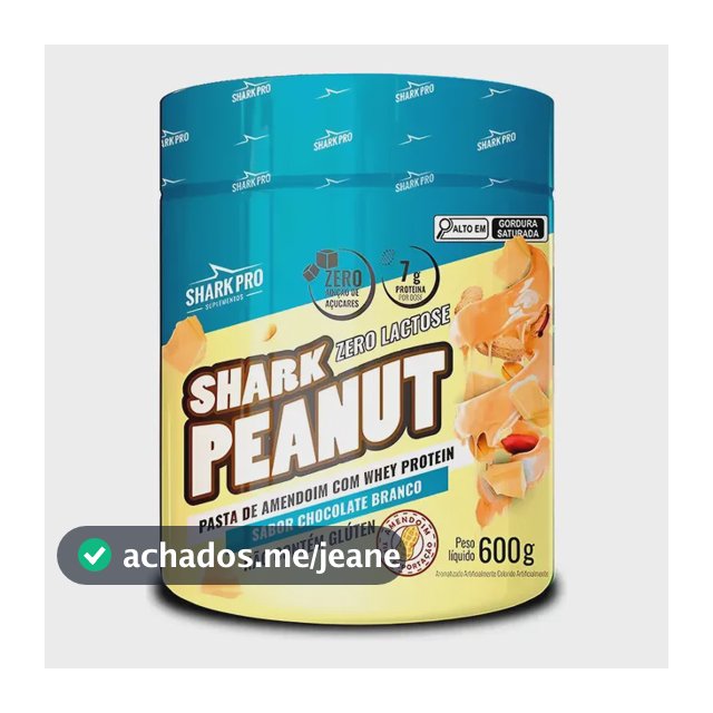 Pasta De Amendoim Zero Lactose 600g Shark Pro