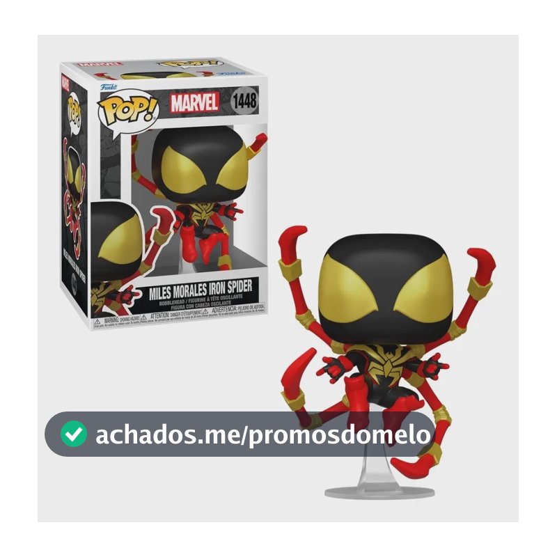 Boneco Funko Pop! Marvel Hq Miles Homem-aranha De Ferro Candide