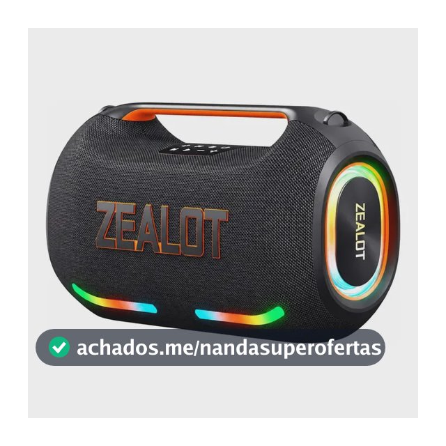 Caixa De Som Bluetooth Zealot Ze41 250w Sem Fio Preto 127/220v