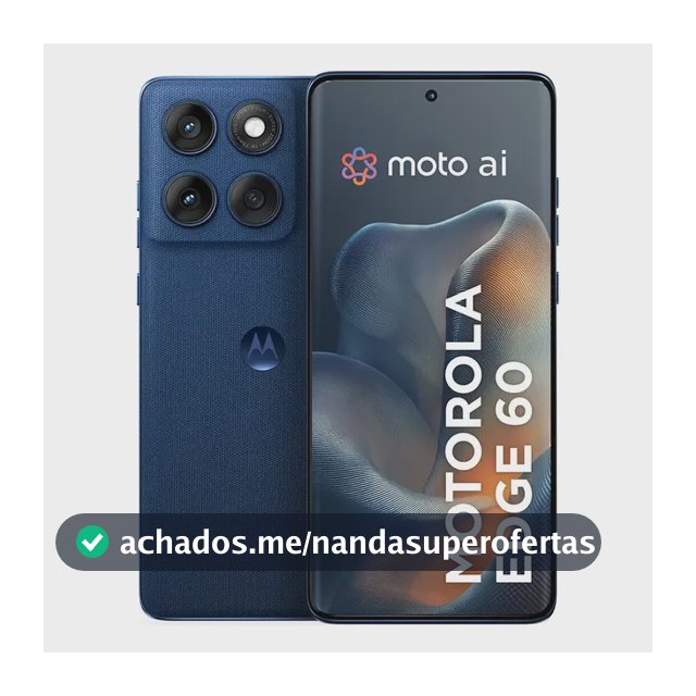 Smartphone Motorola Edge 60 5g - 512gb 12gb Ram+12gb Ram Boost, Tela Quad-curve Moto Ai 50mp Sony Camera Ultrarresistencia Militar Ip68 + Ip69 - Azul Marinho