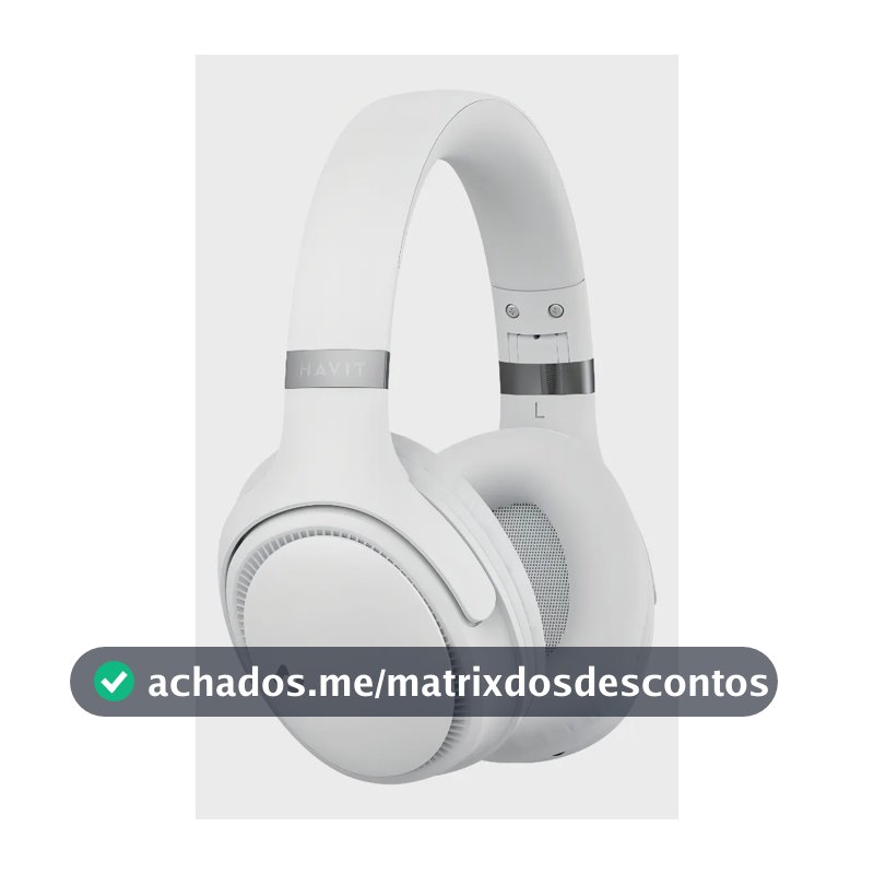 Heaphone Havit H630bt Bluetooth 5.3 On-ear 3d 55h Cor Bege