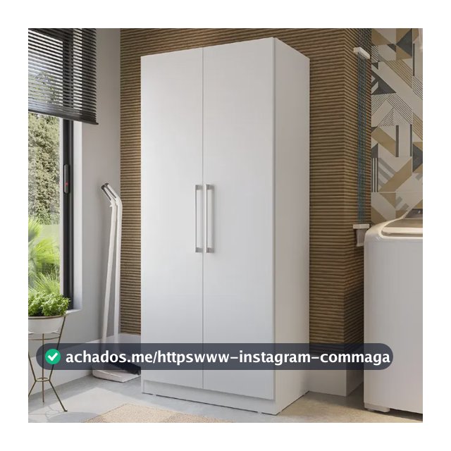 Armario Multiuso Grande 2 Portas 100% Mdf Móveis Rimo Branco