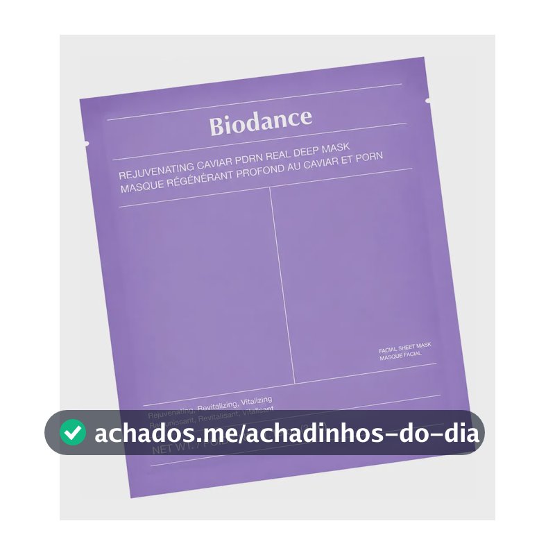 Máscara Biodance Real Deep Mask Hidrogel para Todo Tipo de Piel
