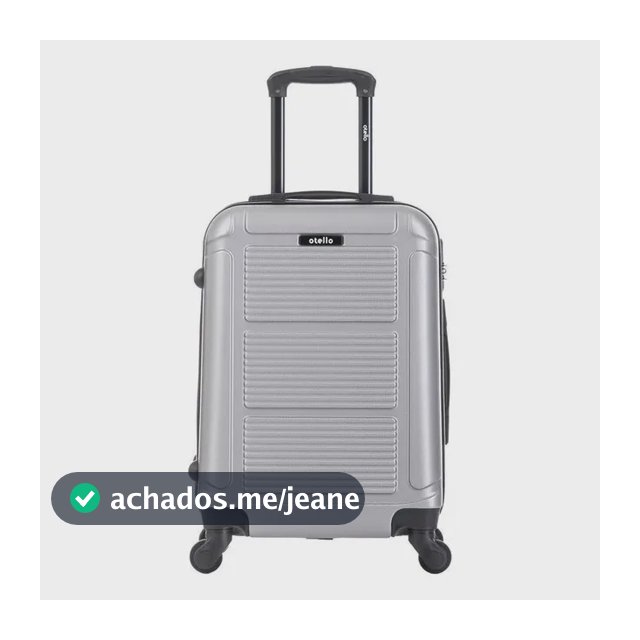 Mala De Bordo Viagem 15kg Rod 360 Cabine Prata
