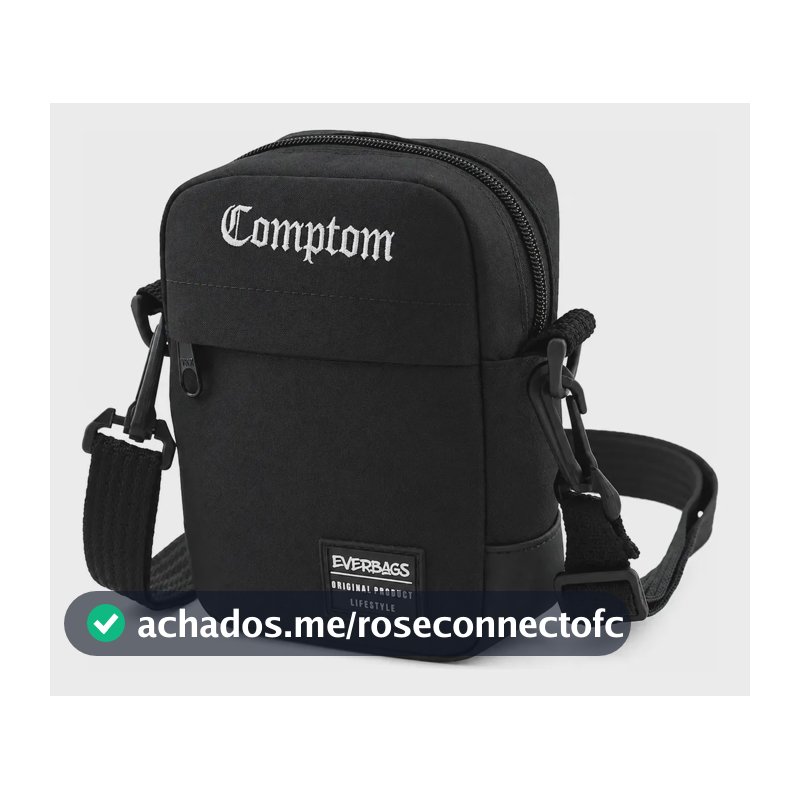 Shoulder Bag Bolsa Transversal Pochete Academia Treino Viagem Passeio Esportivo Porta Documento Carteira Resistente Reforçada Cor Preto