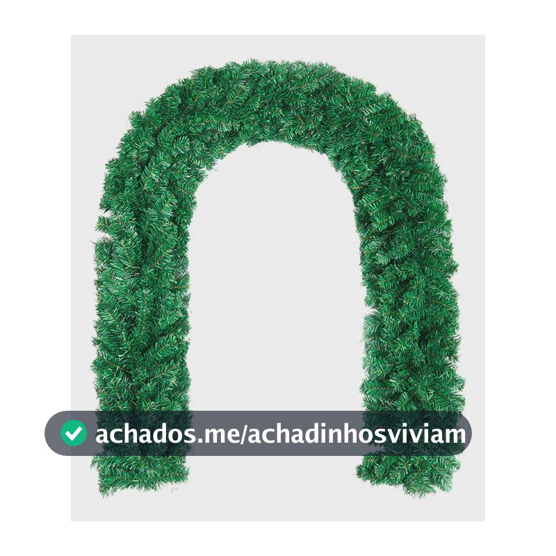 Festão Arvore Natal Aramado Grosso Luxo 270cm 270 Galhos Verde Natal Arvore De Natal Pinheiro