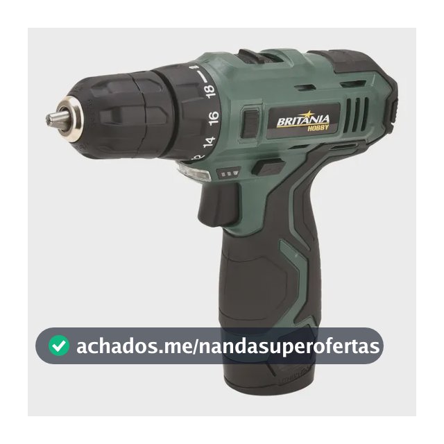 Parafusadeira Britânia Hobby Bpf03 2 Em 1 Furadeira Cor Verde tropical