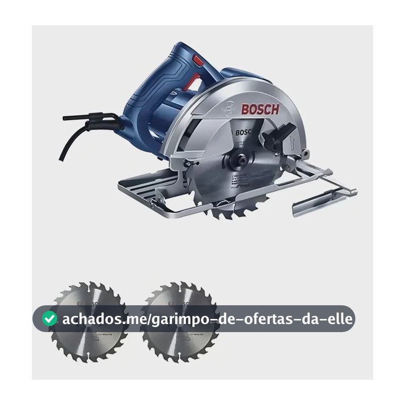 Serra Circular 7.1/4 1500w Gks150 Bosch + 2 Discos