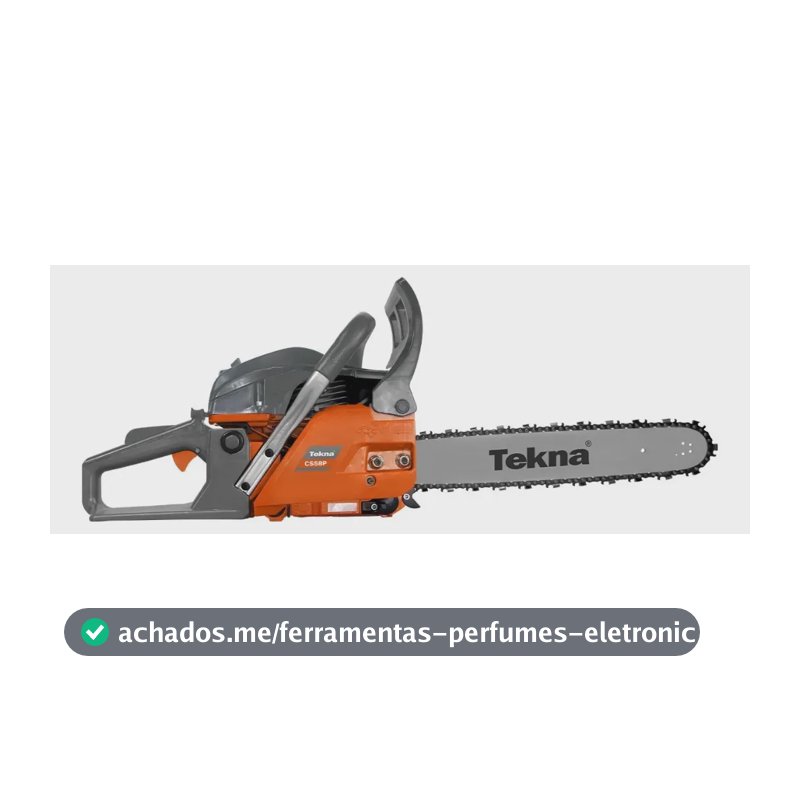 Motosserra A Gasolina Tekna Cs58p18 54,5 Cc Com Barra De 18 Laranja