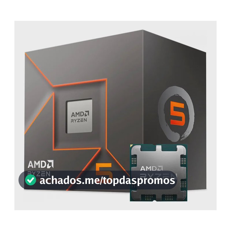 Processador gamer AMD Ryzen 5 8400F 100-100001591BOX de 6 núcleos e 4.7GHz de frequência