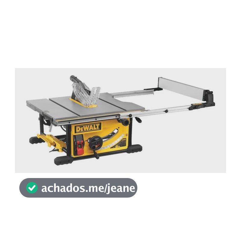 Serra Circular De Bancada Dwe7492 Extensão Deslizante Dewalt Amarelo 220v 60 Hz