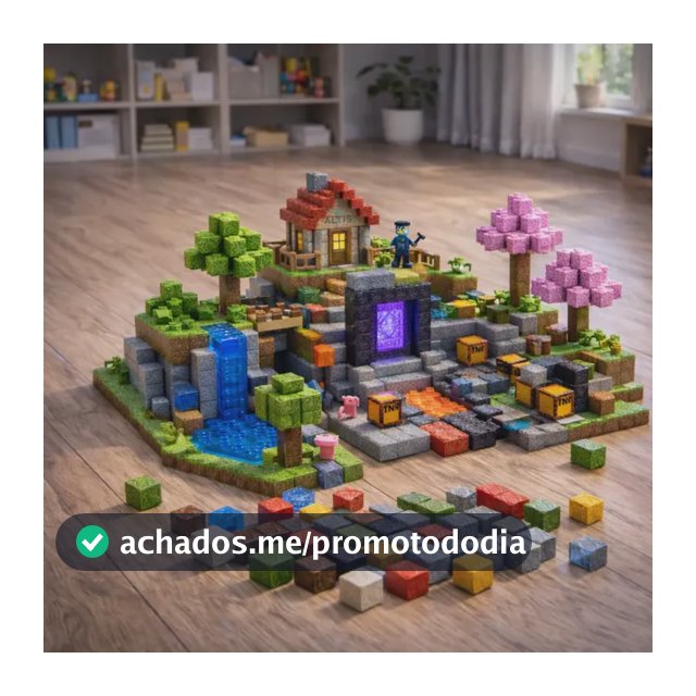 Kit 100 Blocos Magnéticos De Montar Construção Brinquedo 100