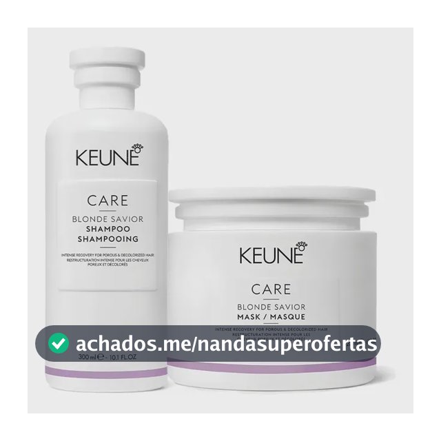 Kit Keune Care Blonde Savior Shampoo 300ml + Máscara 200g