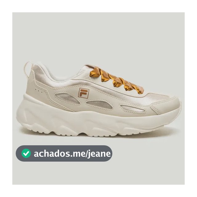 Tenis Feminino Fila Lightstep Casual Original Lançamento Bege 39 Br