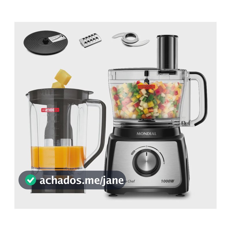 Multiprocessador Mondial MPN-01-B Preto 127V