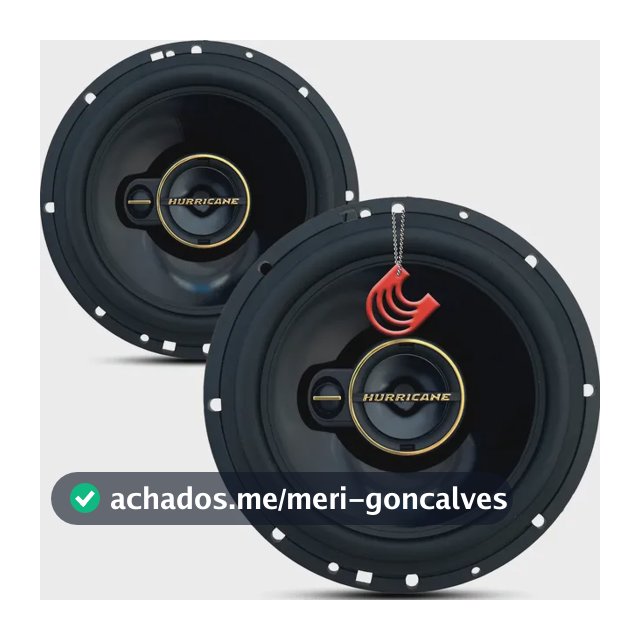 Par Kit Som Alto Falante 6 Polegada Hurricane A6t 120w Porta Preto