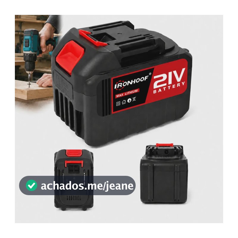 Ferramentas Bateria 6ah 21v Recarregável Profissional Parafusadeira Eletrica