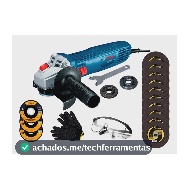 Esmerilhadeira Lixadeira Gws700 710w Bosch C/ Acessórios Cor Azul-aço Frequência 60
