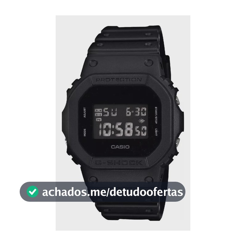 Relógio Casio Masculino G-shock Digital Preto Dw-5600bb-1dr Preto