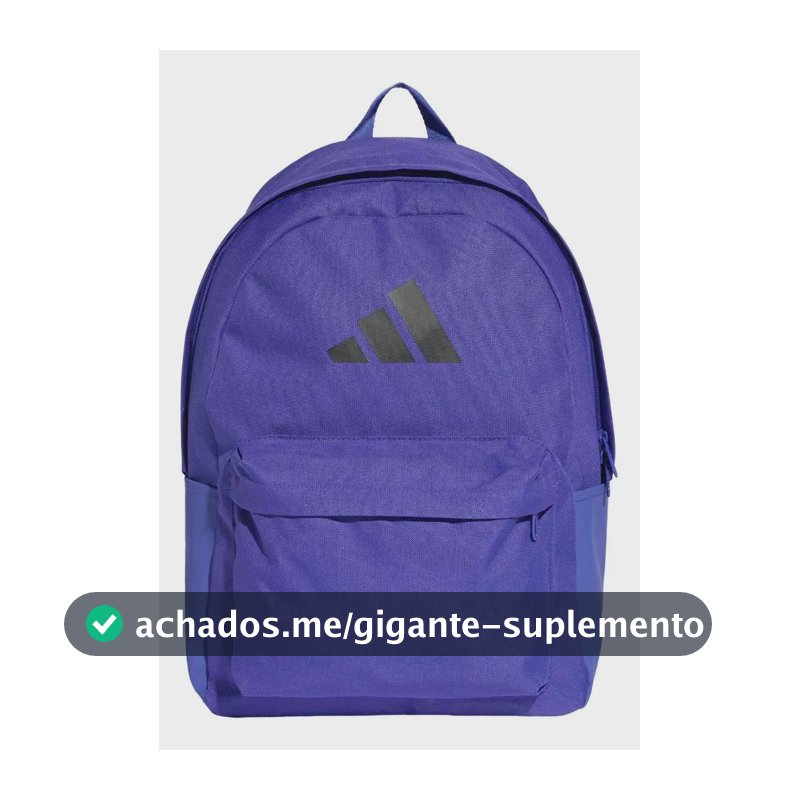 Mochila Classic 3 Bars Logo adidas Violeta-escuro Liso
